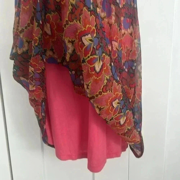 Alberto Makali boho orchid pattern mini dress Medium - Picture 2 of 7